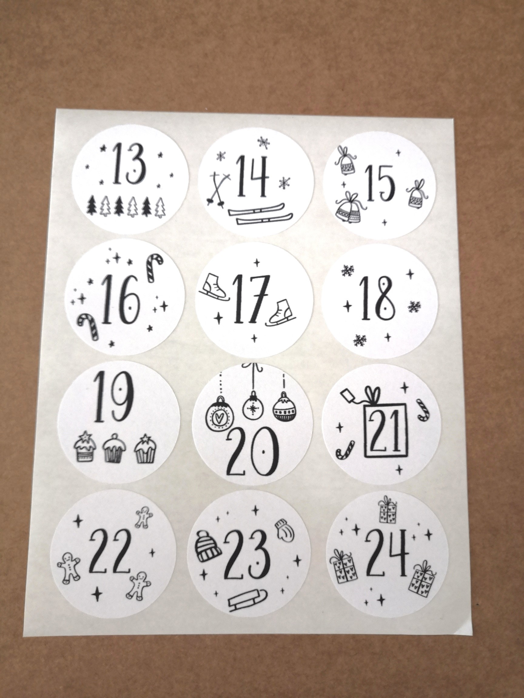Adventskalender Sticker - Paperholic